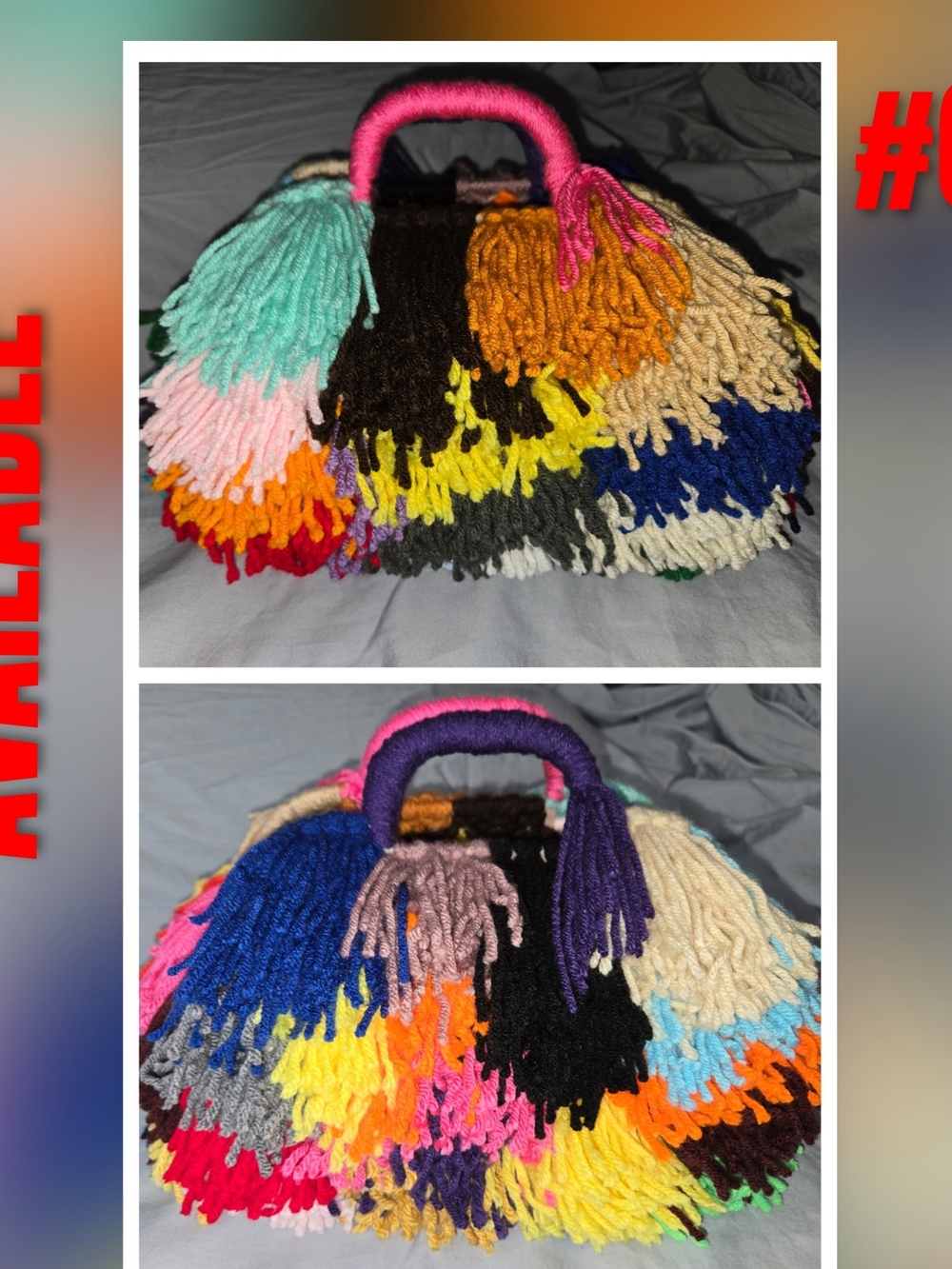 Multicolor Fringe Handbag - Vibrant Tassel Accent